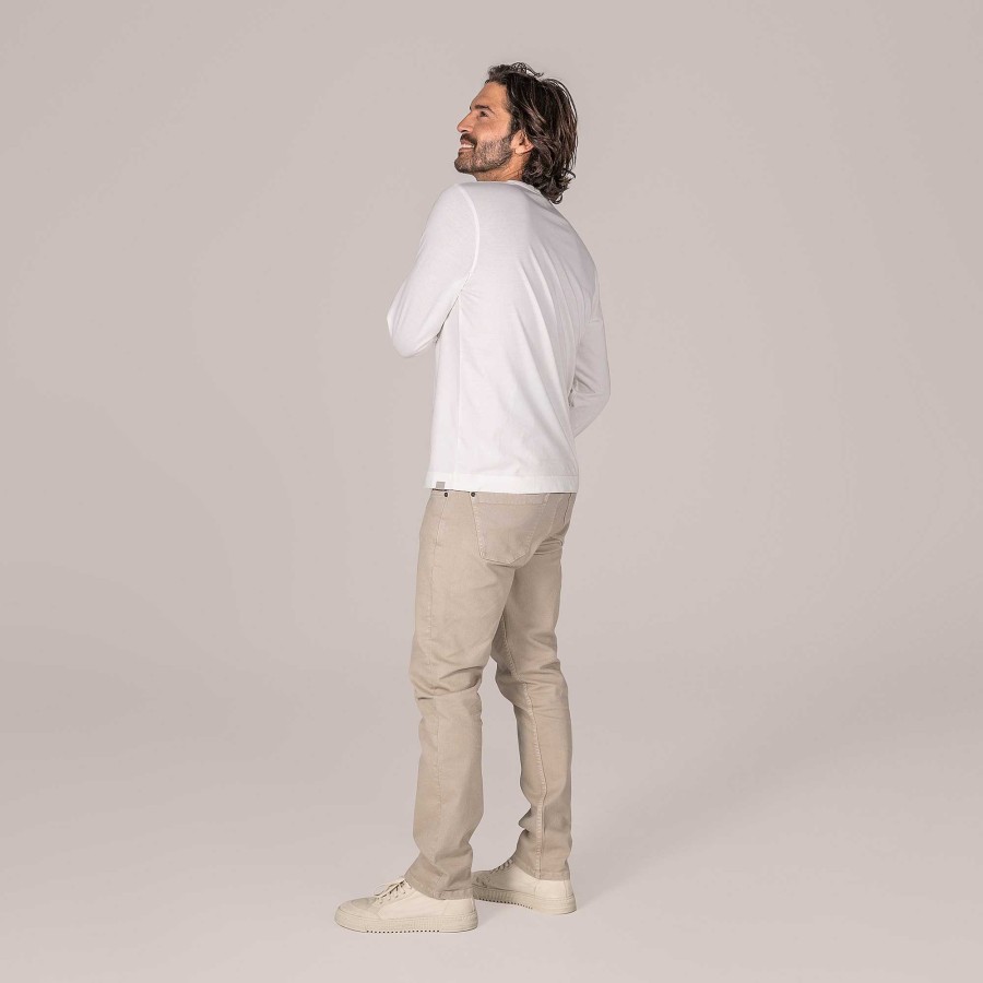 Clearance Paolo | Henley-Shirt Gebreide Kleding En Sweatshirts